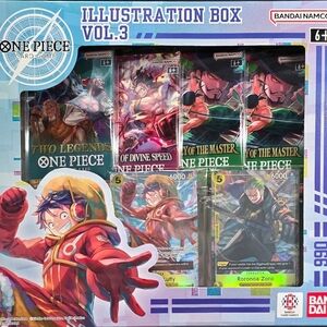 One Piece TCG English Volume 3 Factory Sealed Illustration Box 50 Cards Total